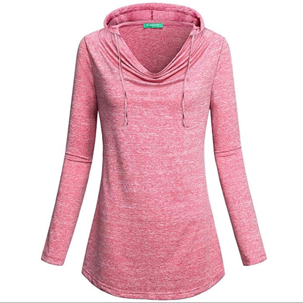 Kimmery Women’s Long Sleeve Cowl Collar Pullover